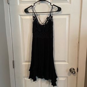 Anthropologie black mini dress